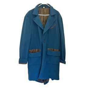 Fantastic Beasts Elope Newt Scamander Teal Polyester Pea Coat Size L/XL NWT